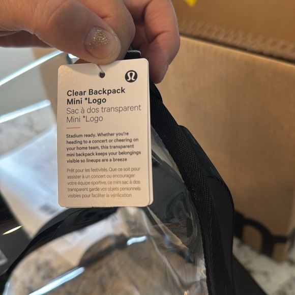 Lululemon brand new with tags never used sold out clear backpack￼ - Picture 5 of 6